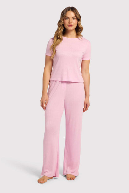 Heart Pointelle Pajama Tee