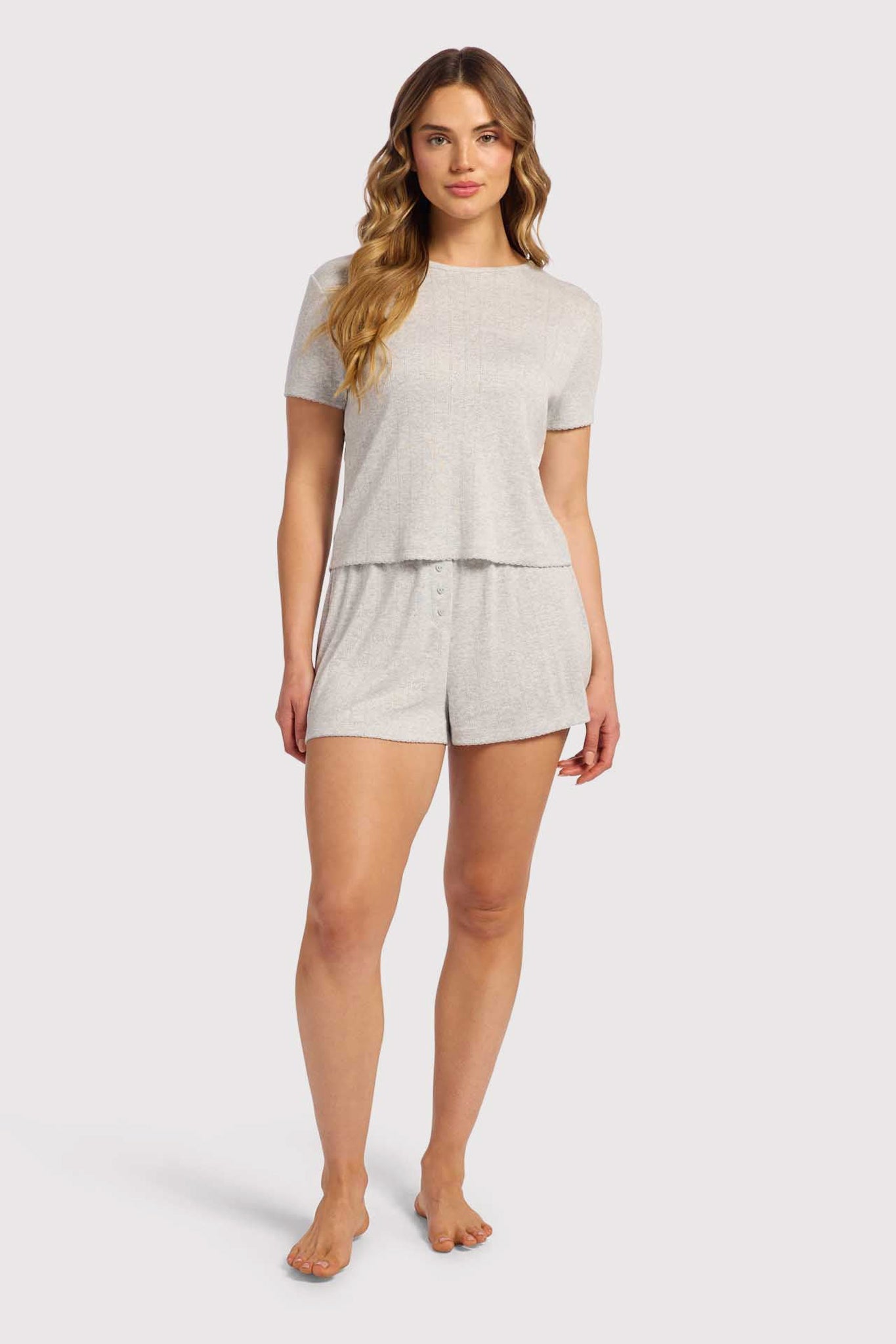 Heart Pointelle Pajama Tee