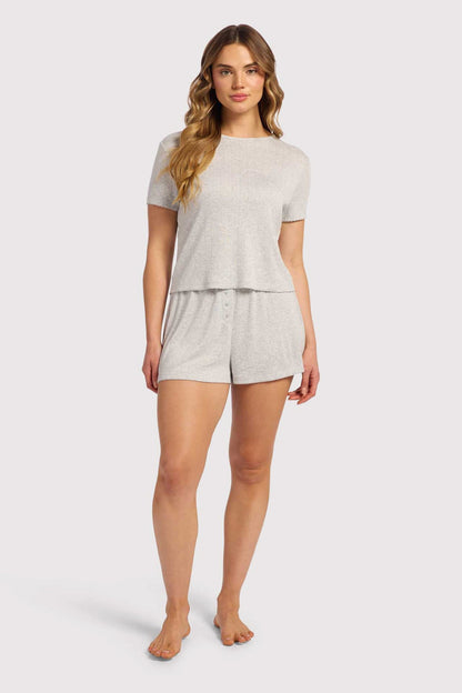 Heart Pointelle Pajama Tee