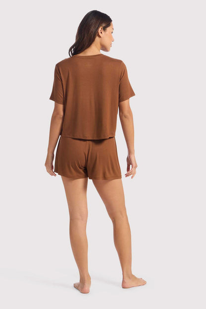 Pajama Short Set | Chocolate