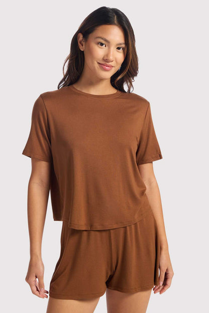 Pajama Short Set | Chocolate