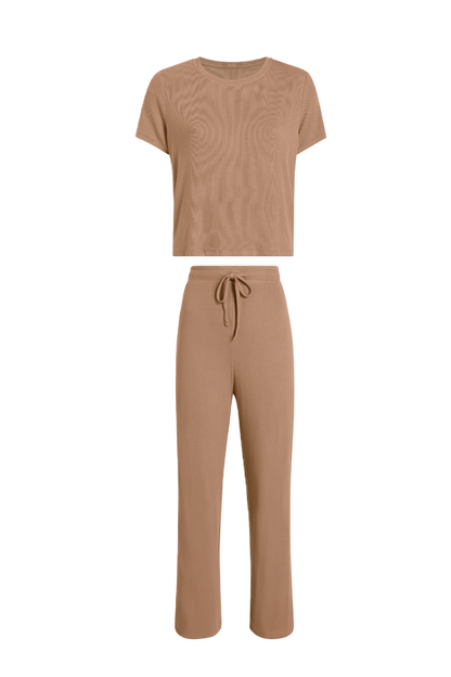 Ribbed Pajama Set | Cinnamon
