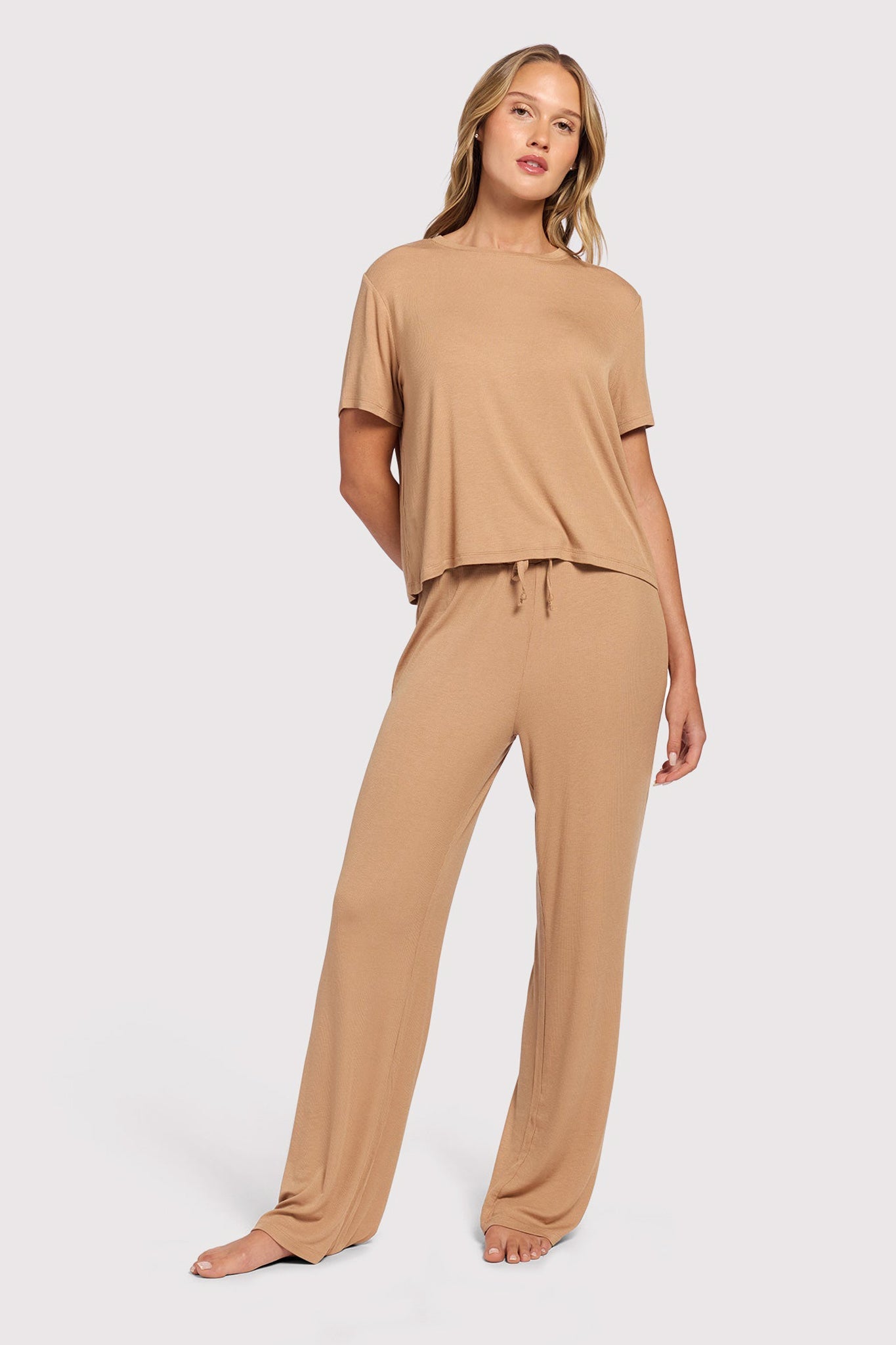 Ribbed Pajama Set | Cinnamon