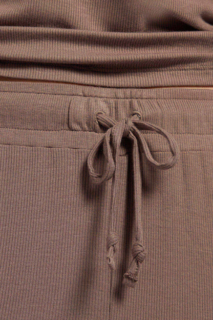 Ribbed Pajama Set | Mocha