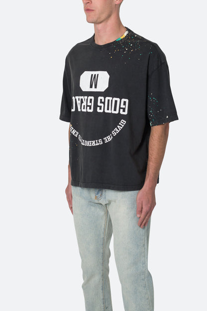 Gods Grace Vintage Tee - Washed Black