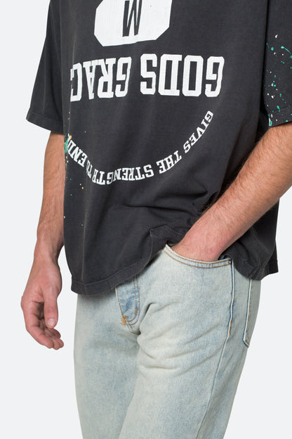 Gods Grace Vintage Tee - Washed Black
