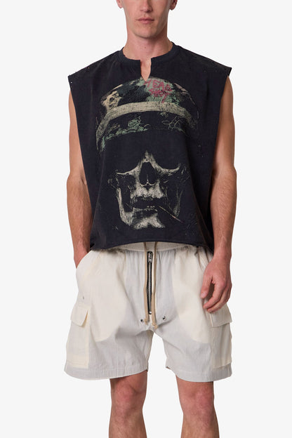Head Shot Tank - Washed Black