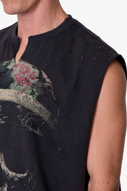 Head Shot Tank - Washed Black