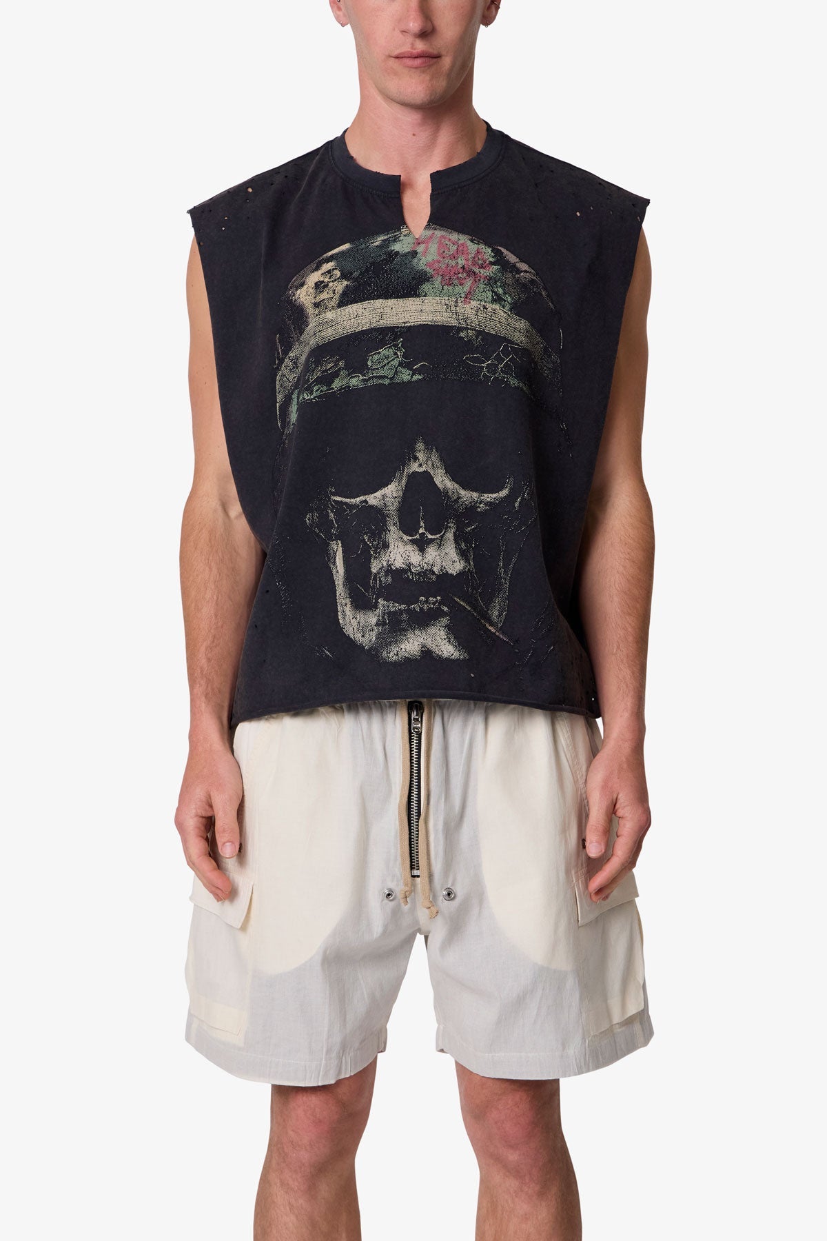 Head Shot Tank - Washed Black