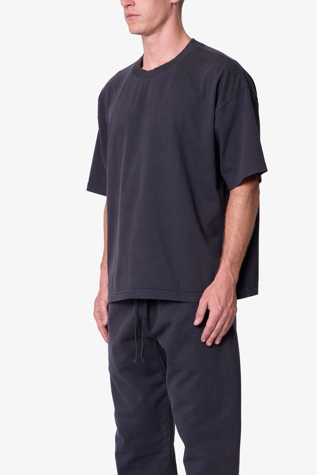 Heavy Basic Boxy Tee - Washed Black