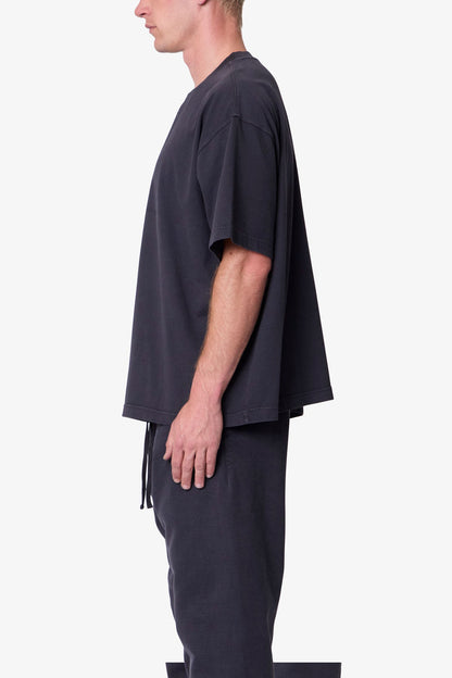 Heavy Basic Boxy Tee - Washed Black