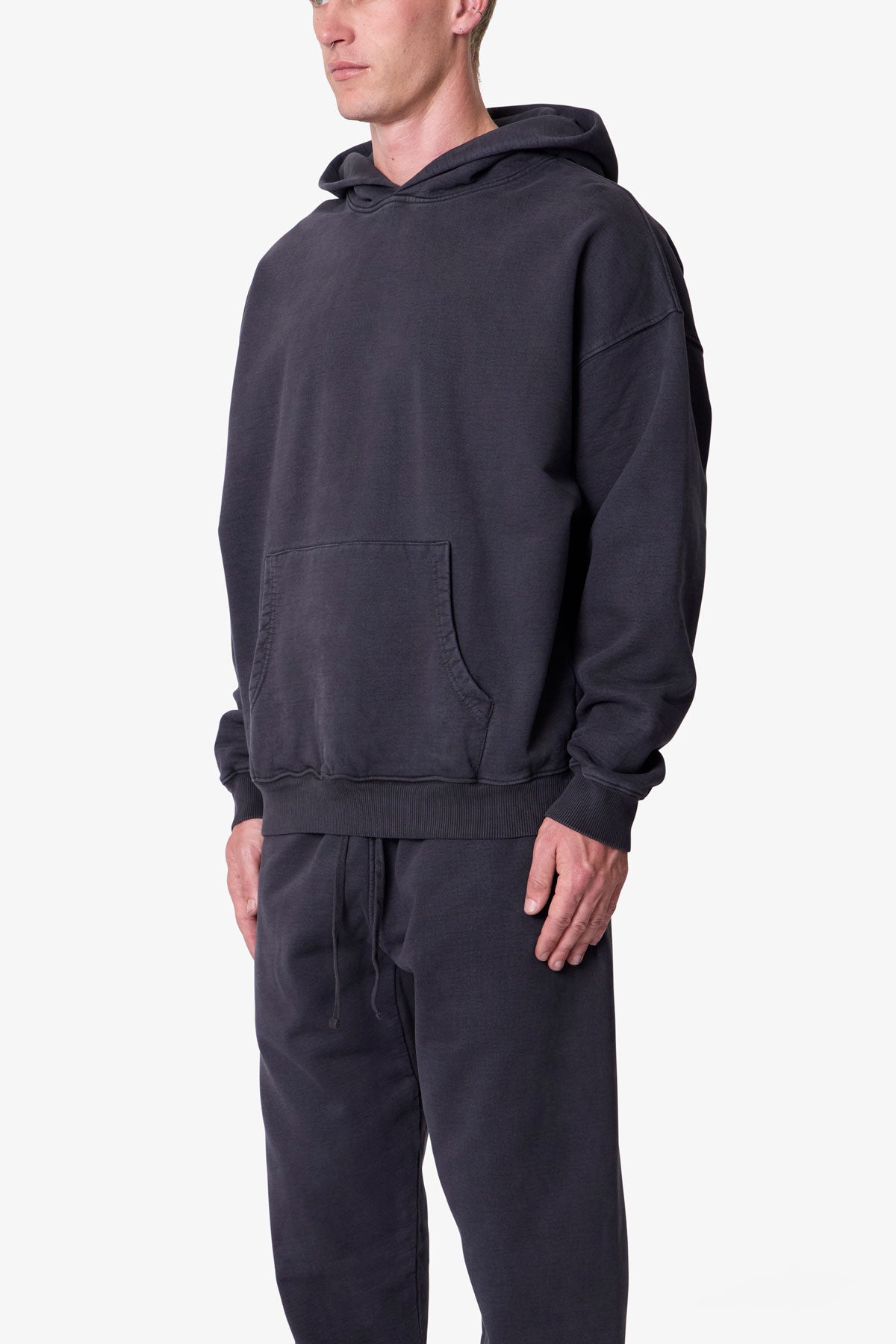 Heavy Basic Hoodie - Washed Black