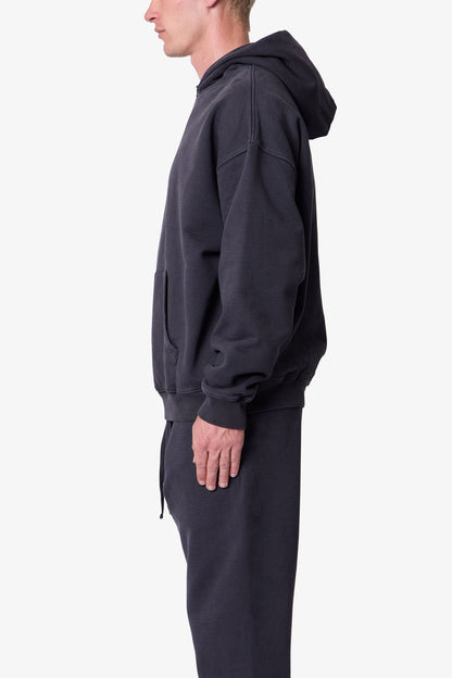 Heavy Basic Hoodie - Washed Black