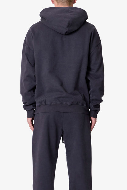 Heavy Basic Hoodie - Washed Black