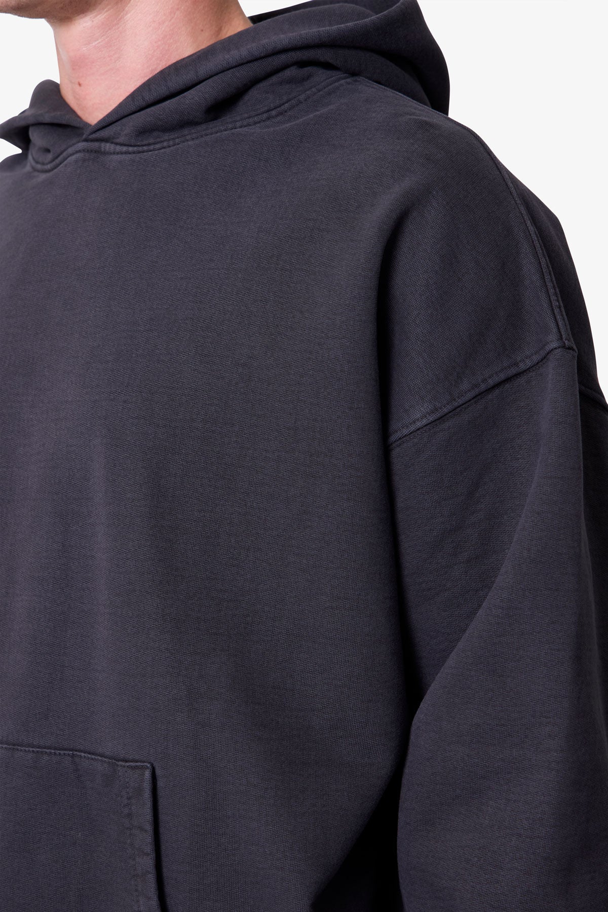 Heavy Basic Hoodie - Washed Black
