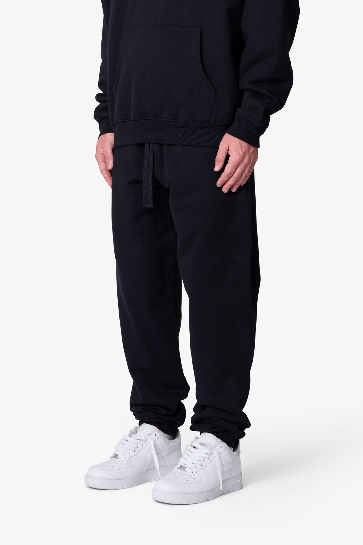 Heavy Basic Sweatpants - Black