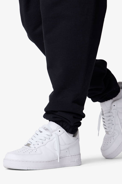 Heavy Basic Sweatpants - Black