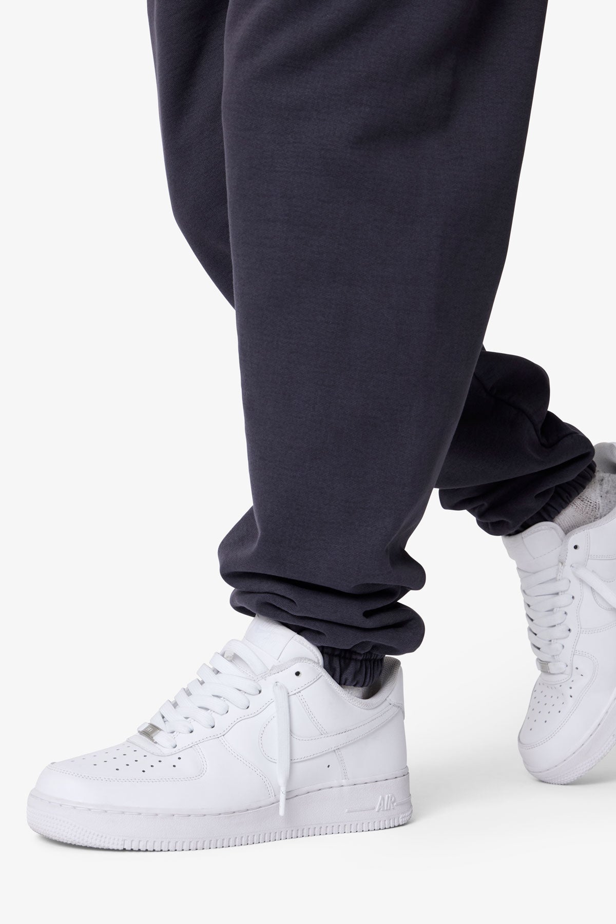 Heavy Basic Sweatpants - Washed Black