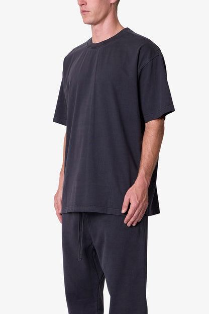 Heavy Basic Tee - Washed Black