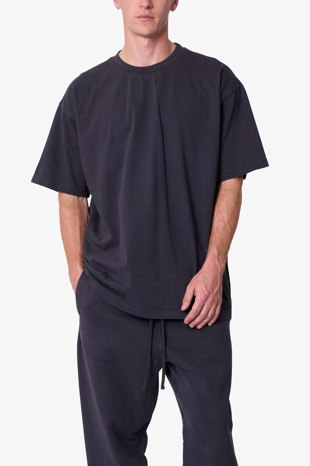 Heavy Basic Tee - Washed Black