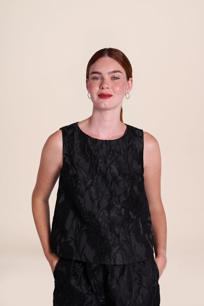 Jacquard Taylor Top