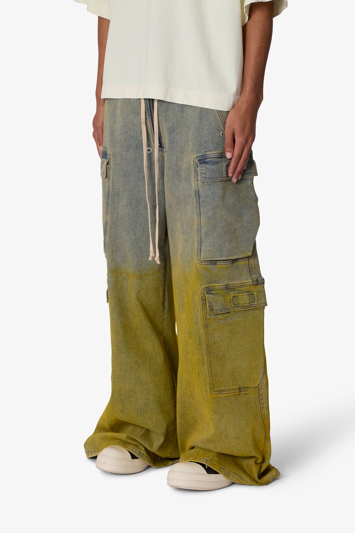 K13 Rave Double Cargo Pants - Blue/Yellow