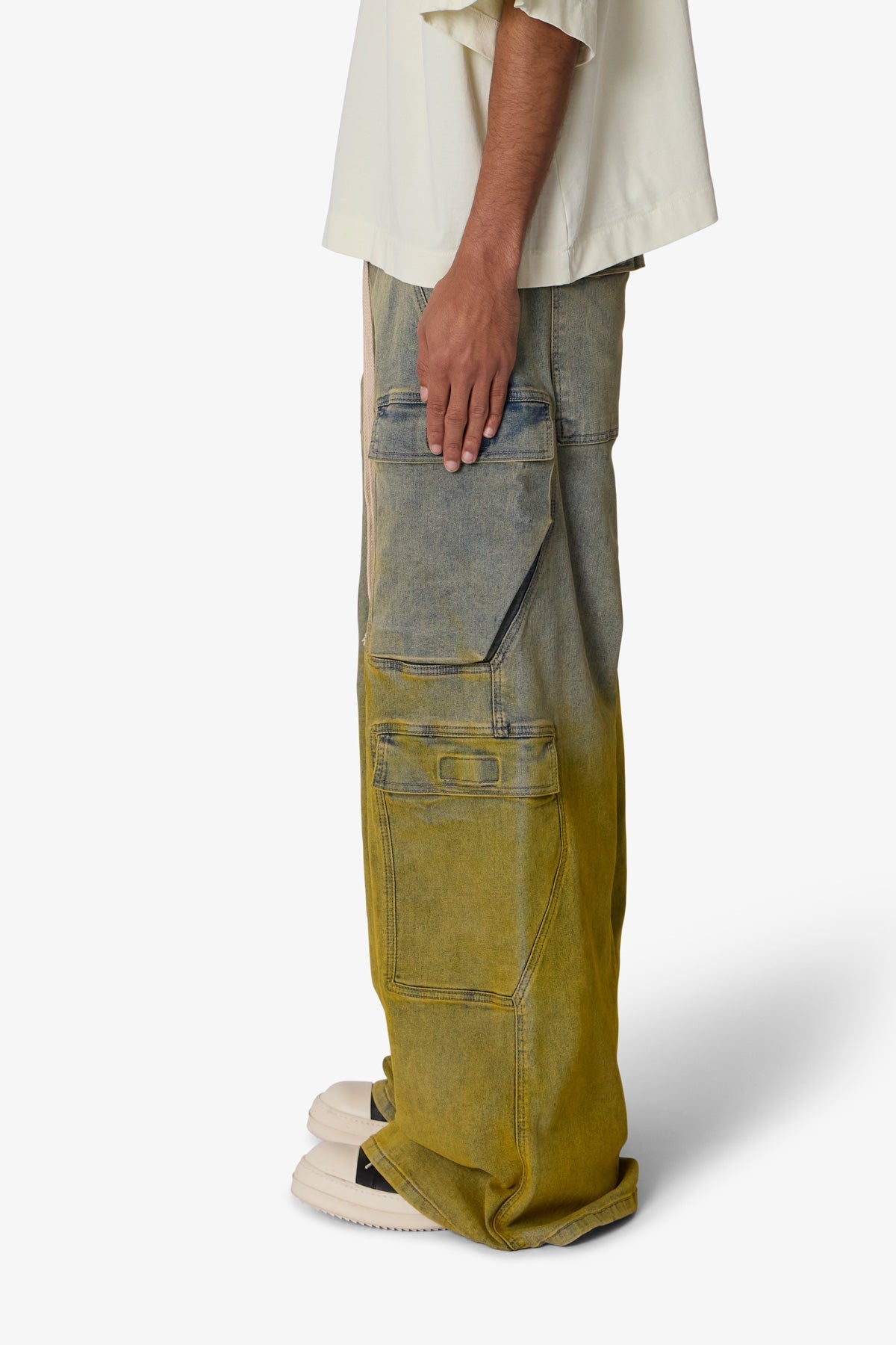 K13 Rave Double Cargo Pants - Blue/Yellow