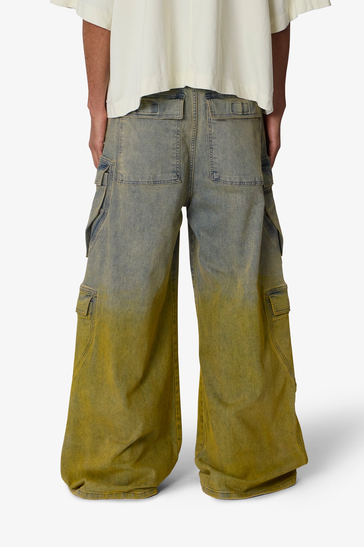 K13 Rave Double Cargo Pants - Blue/Yellow