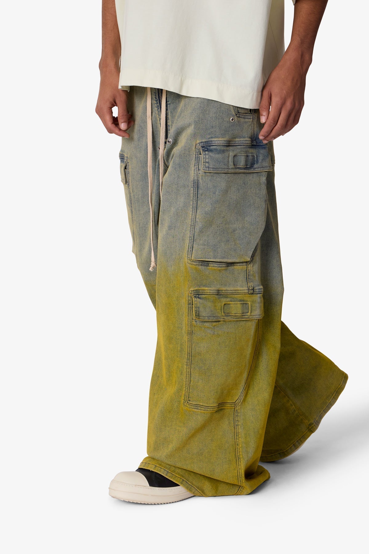 K13 Rave Double Cargo Pants - Blue/Yellow