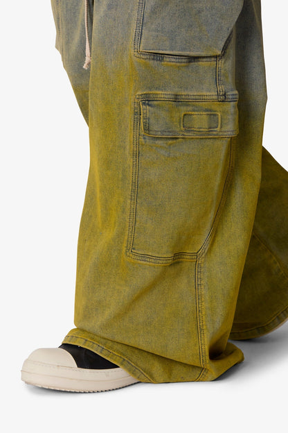 K13 Rave Double Cargo Pants - Blue/Yellow