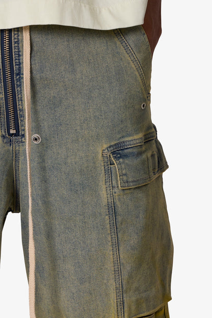 K13 Rave Double Cargo Pants - Blue/Yellow