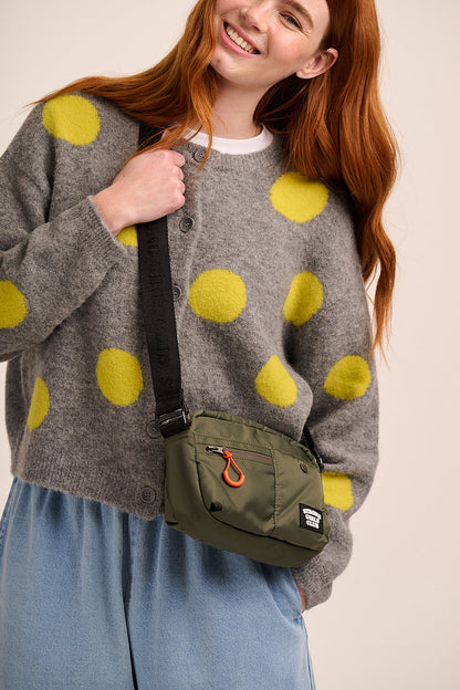 Strong Girls Club Crossbody Camera Bag - Khaki