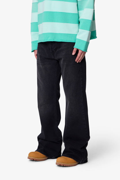 Kick Flare Denim - Washed Black
