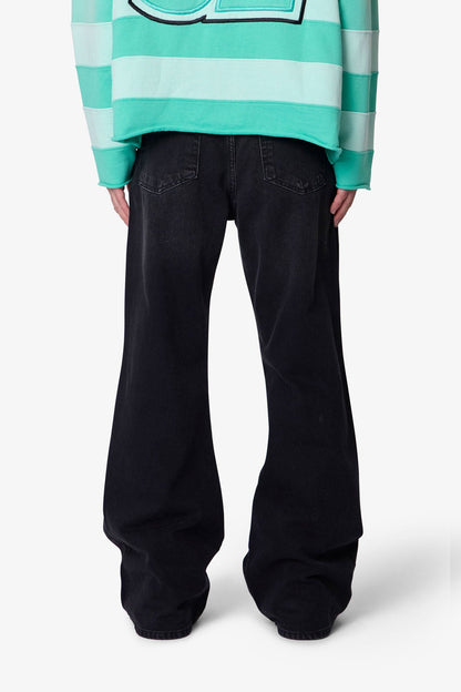 Kick Flare Denim - Washed Black