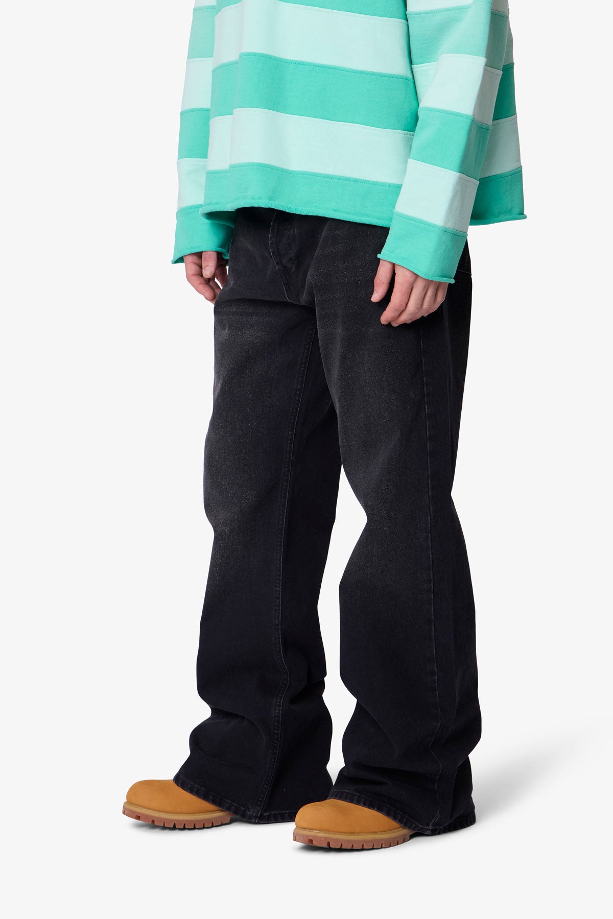 Kick Flare Denim - Washed Black