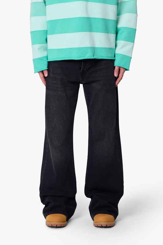 Kick Flare Denim - Washed Black