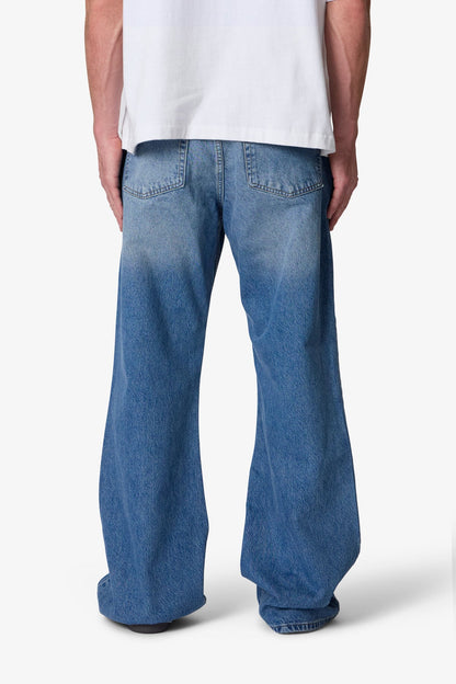 Kick Flare Denim - Washed Blue