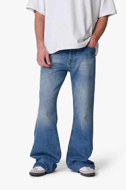 Kick Flare Denim - Washed Blue