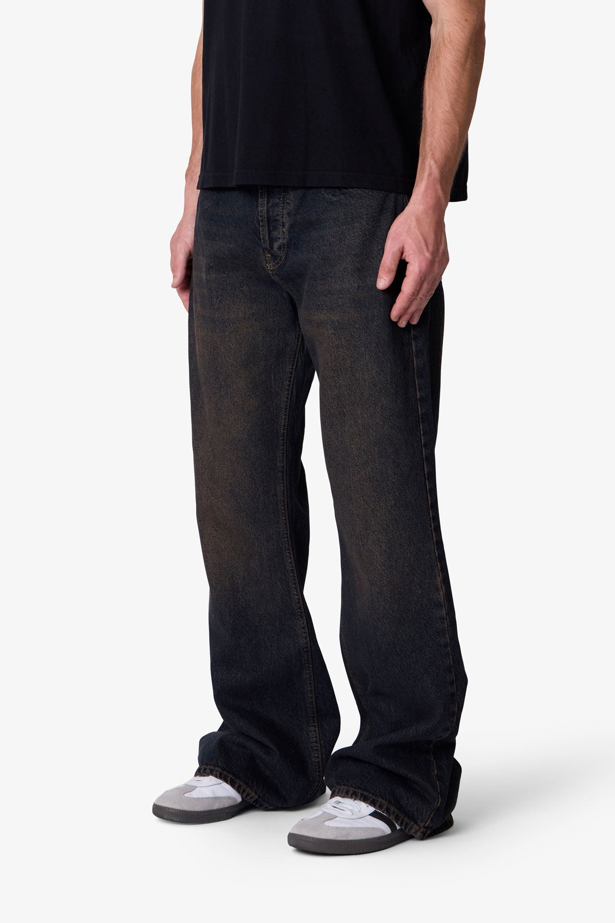 Kick Flare Denim - Washed Brown