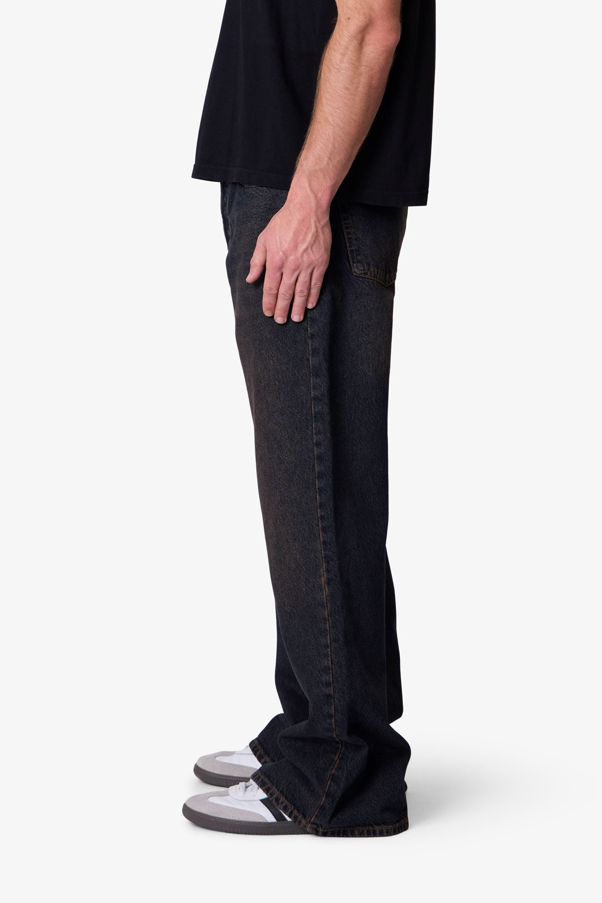 Kick Flare Denim - Washed Brown