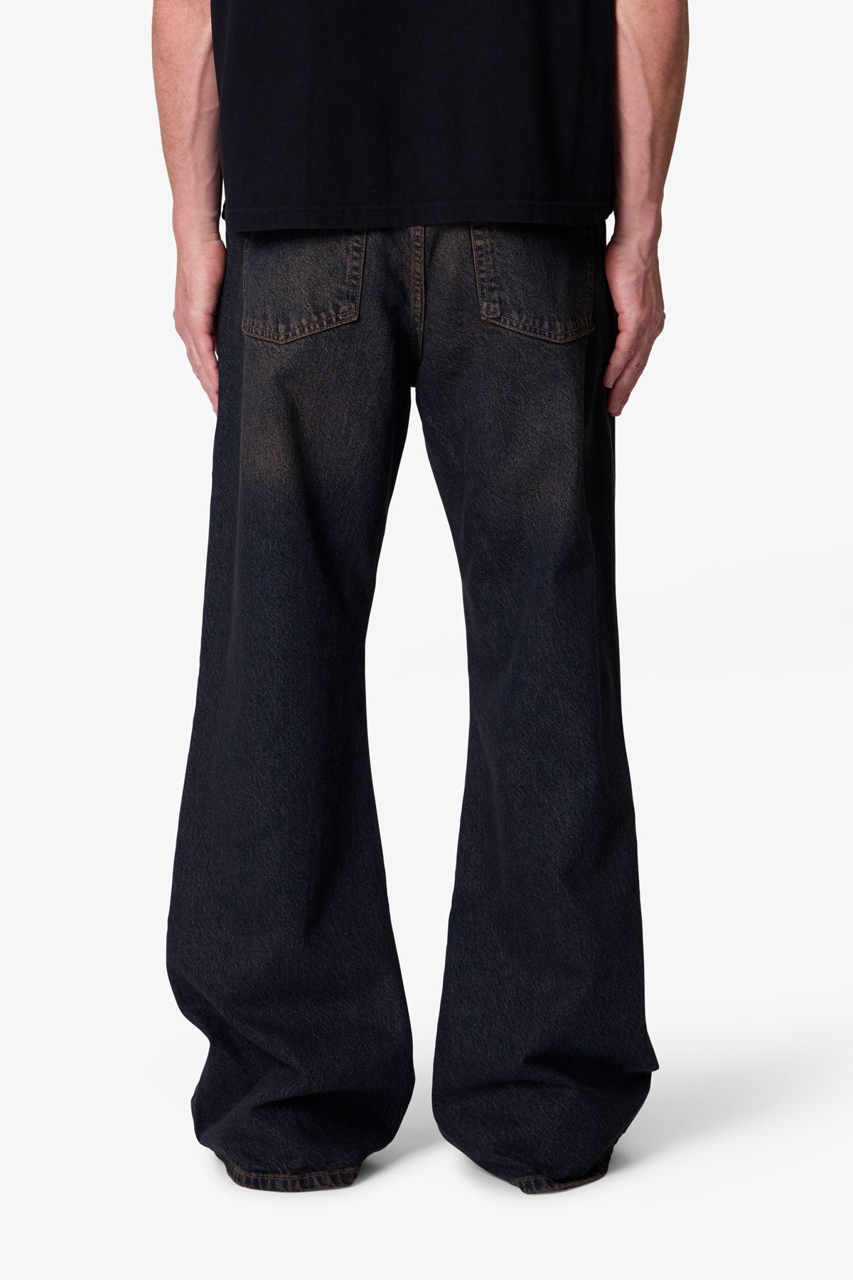 Kick Flare Denim - Washed Brown