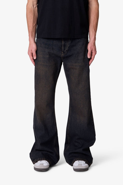 Kick Flare Denim - Washed Brown