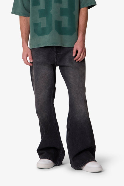 Kick Flare Denim - Western Black