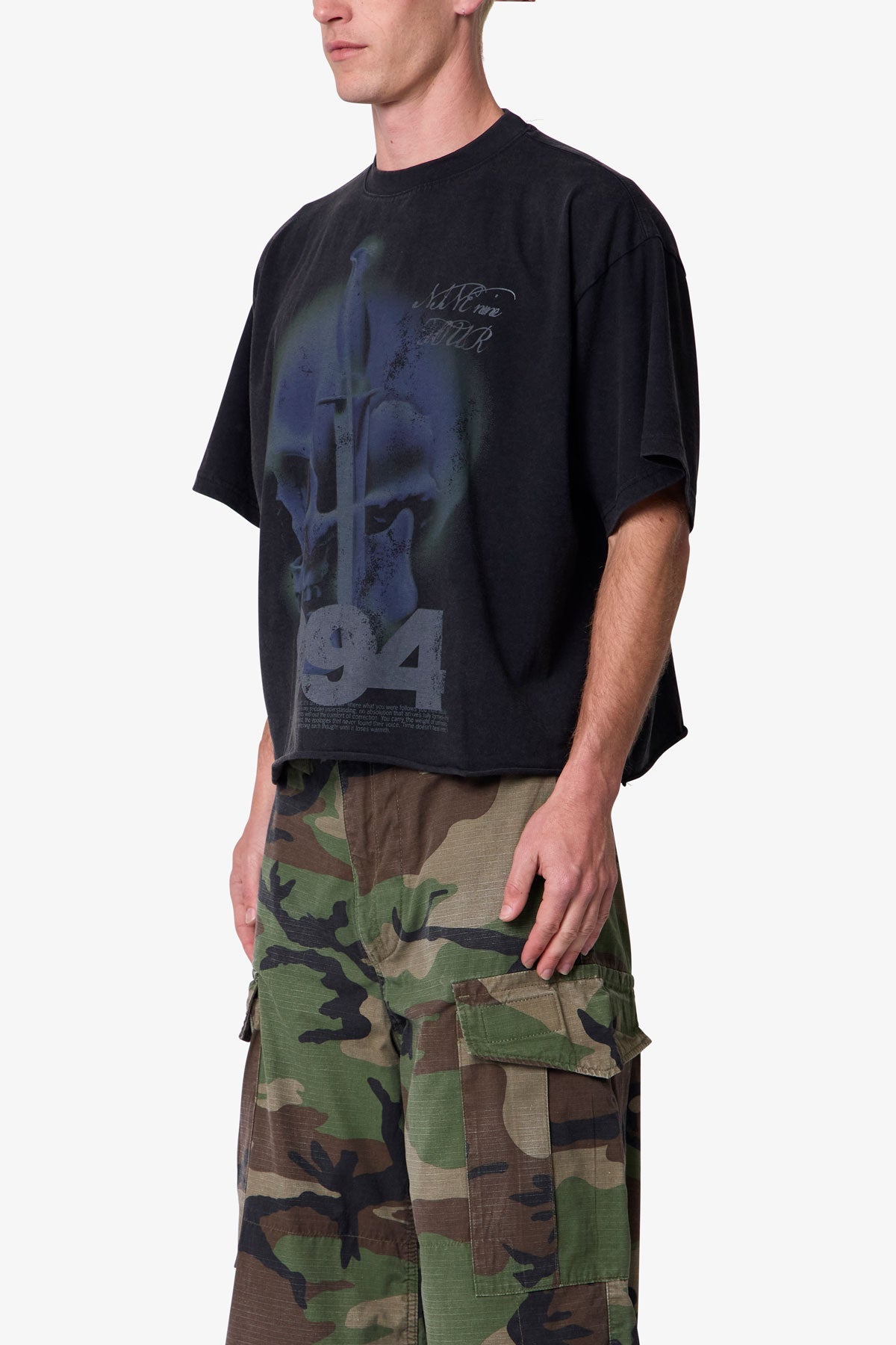 Knife Skull Tee - Black