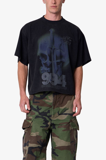 Knife Skull Tee - Black
