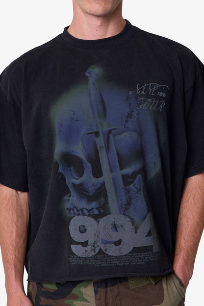 Knife Skull Tee - Black