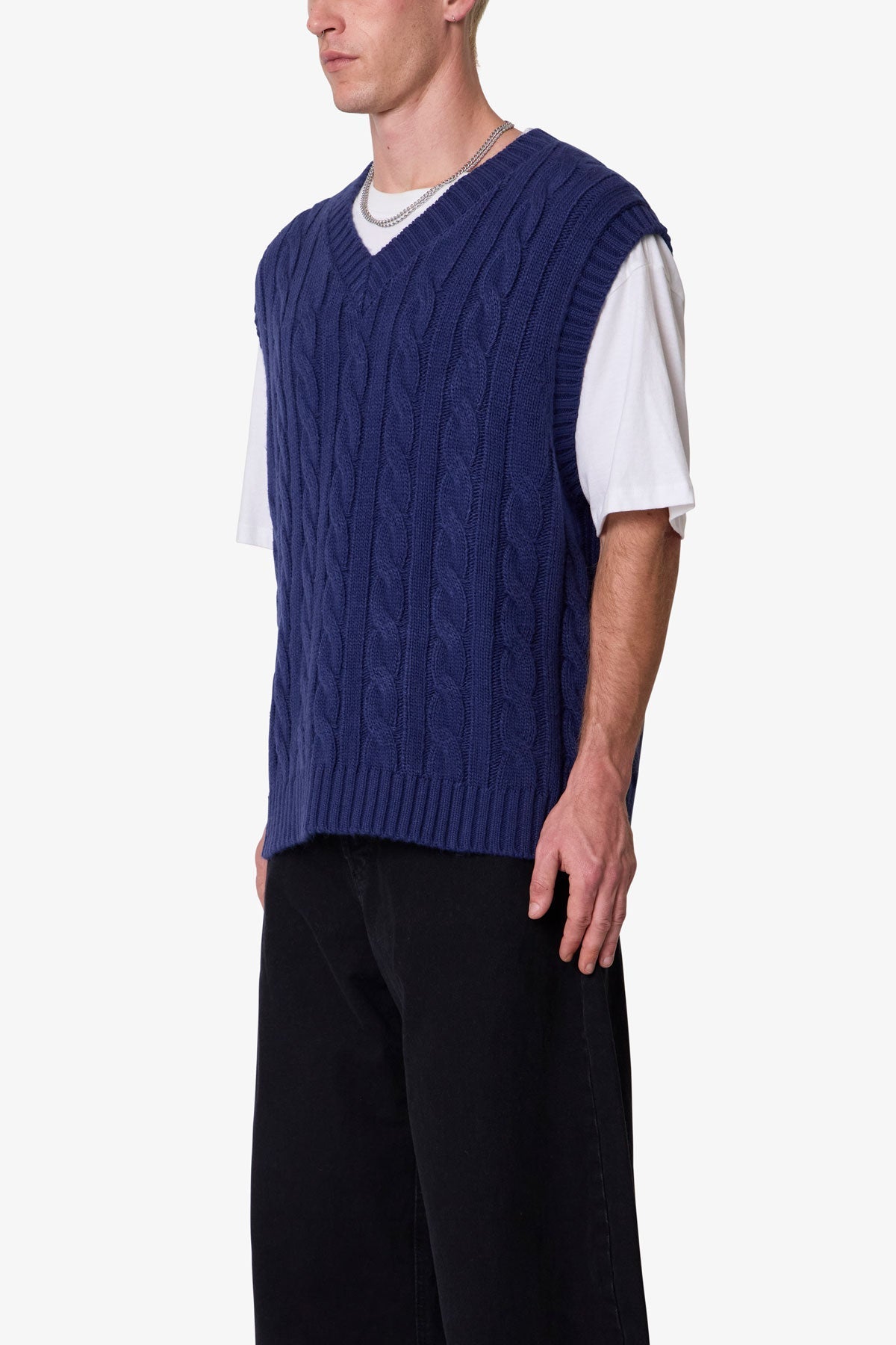 Knit Vest - Navy
