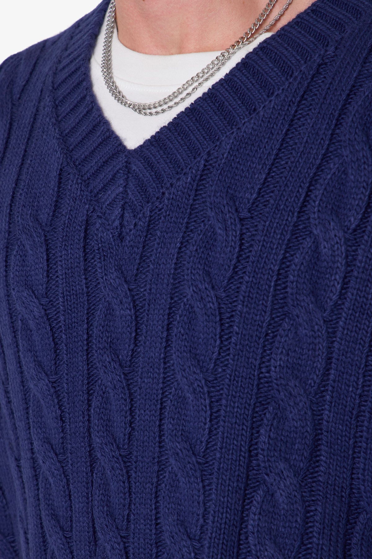 Knit Vest - Navy
