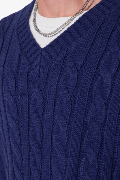Knit Vest - Navy