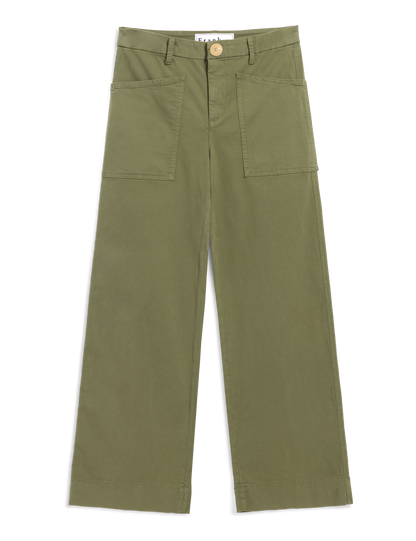 LIMERICK Olive, Italian Peached Twill